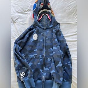 Bape x PSG Full zip shark hoodie